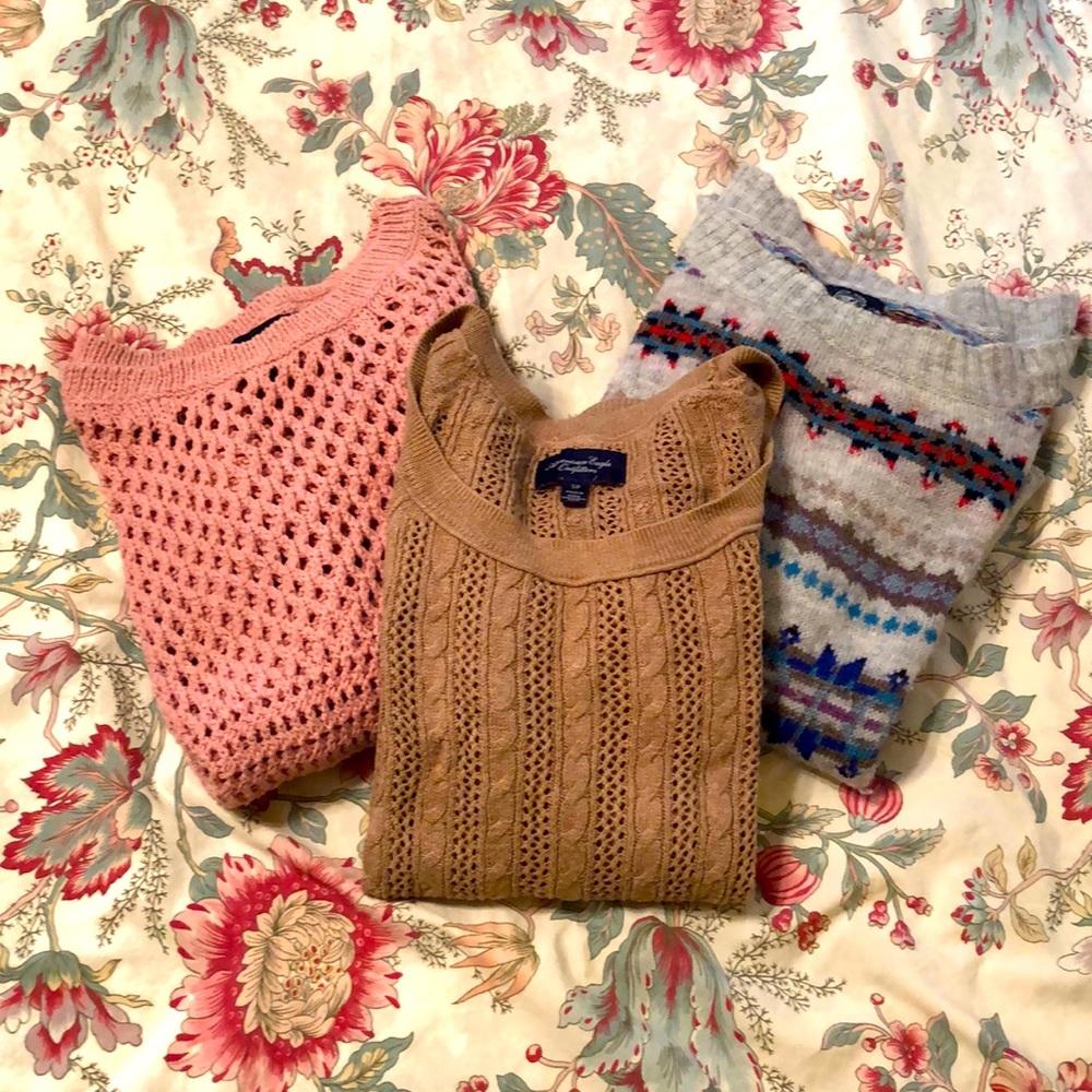 Bundle of 3 American Eagle Sweaters
